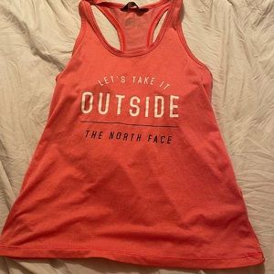 The North Face coral racer back tank top